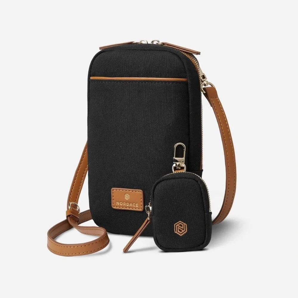 NORDACE Siena Nexus Phone Crossbody Bag Black NWT - Picture 2 of 9